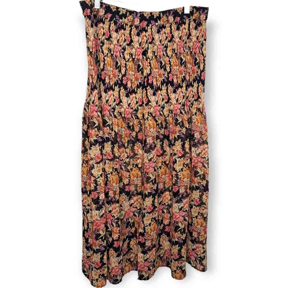 3/$25 Express Floral Maxi Skirt - Black, Pink, Orange